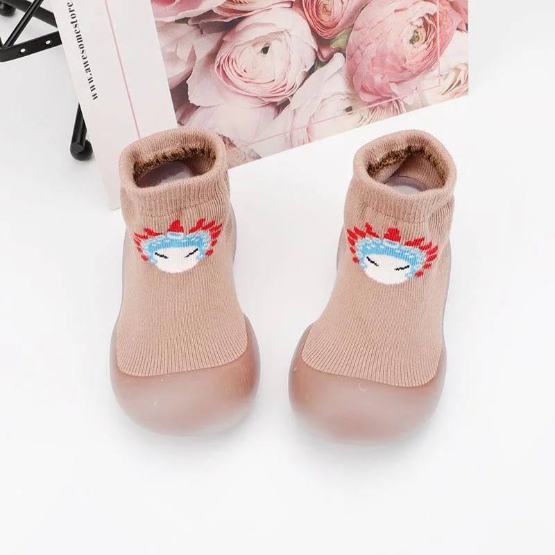 Baby Boy Girl Shoes Autumn Winter Spring Infant Nonslip Sock Kid Soft Rubber Sole Sock Toddler Shoes Anti-slip Floor Socks Shoes