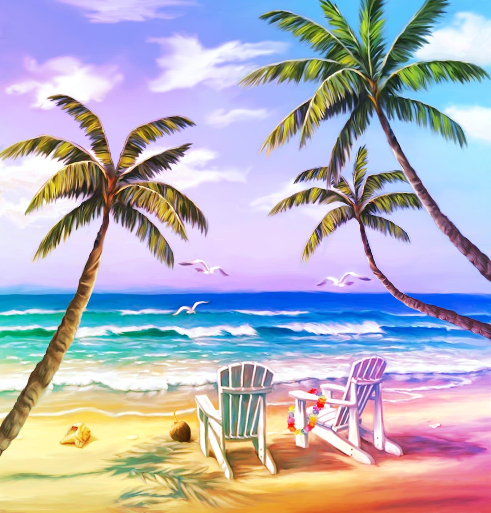 

Hidden Beach – Paint By Numbers - 40*50CM, 501 Original