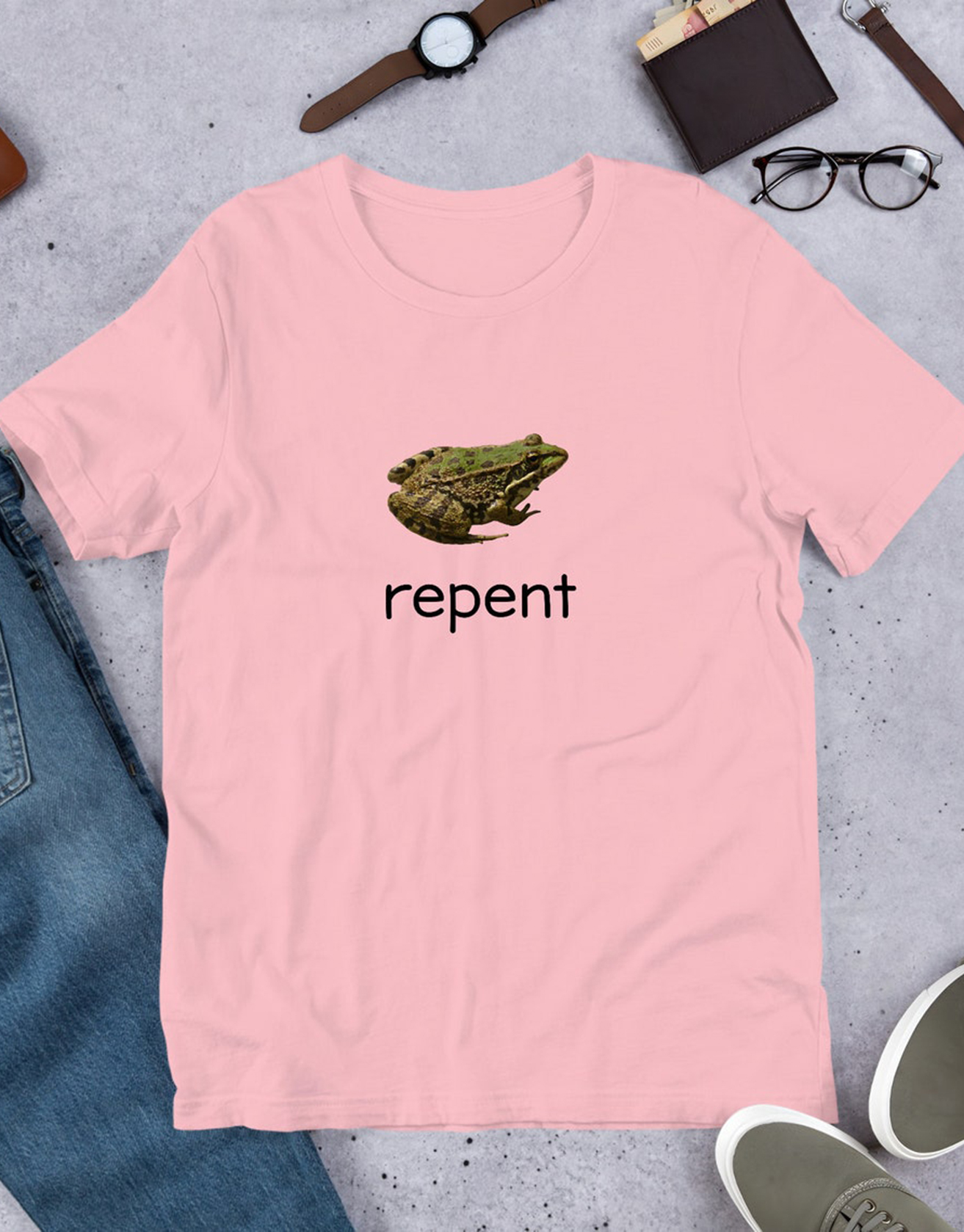 Repent Frog Unisex T-Shirt Y2K Funny Meme Shirt / TECHWEAR CLUB / Techwear