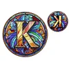 Diamond Painting Double Sided Letter K Suncatcher Hanging Ornament for Home Decor