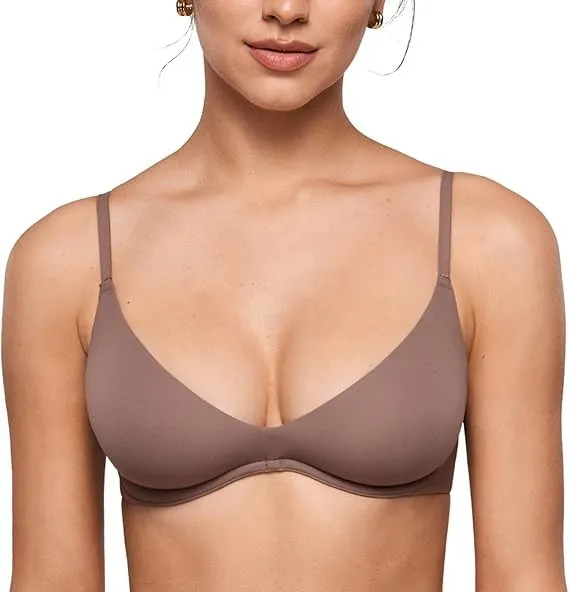 Unlined Underwire Sexy Demi Balconette Bras Set