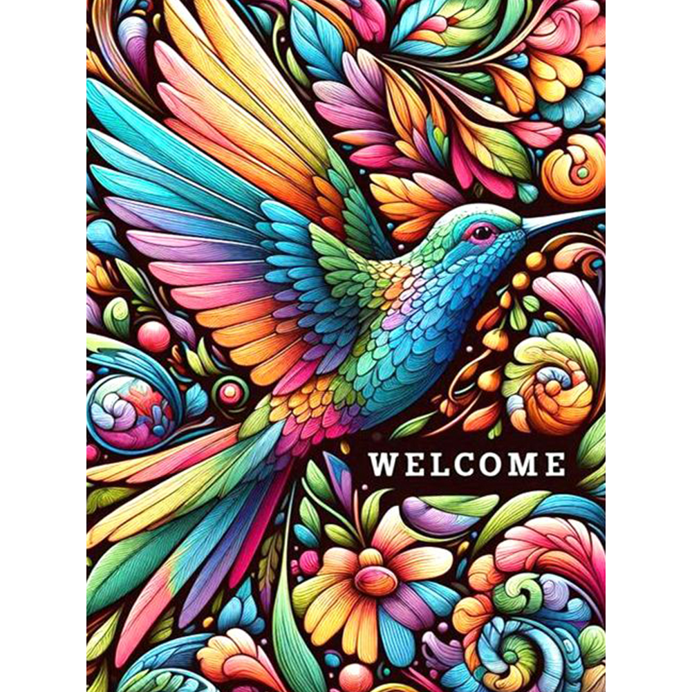 Hummingbird 30*40cm(canvas) full round drill diamond painting