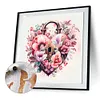 Flower Love Lock - Paint by Numbers Acrylic Painting 40*40cm