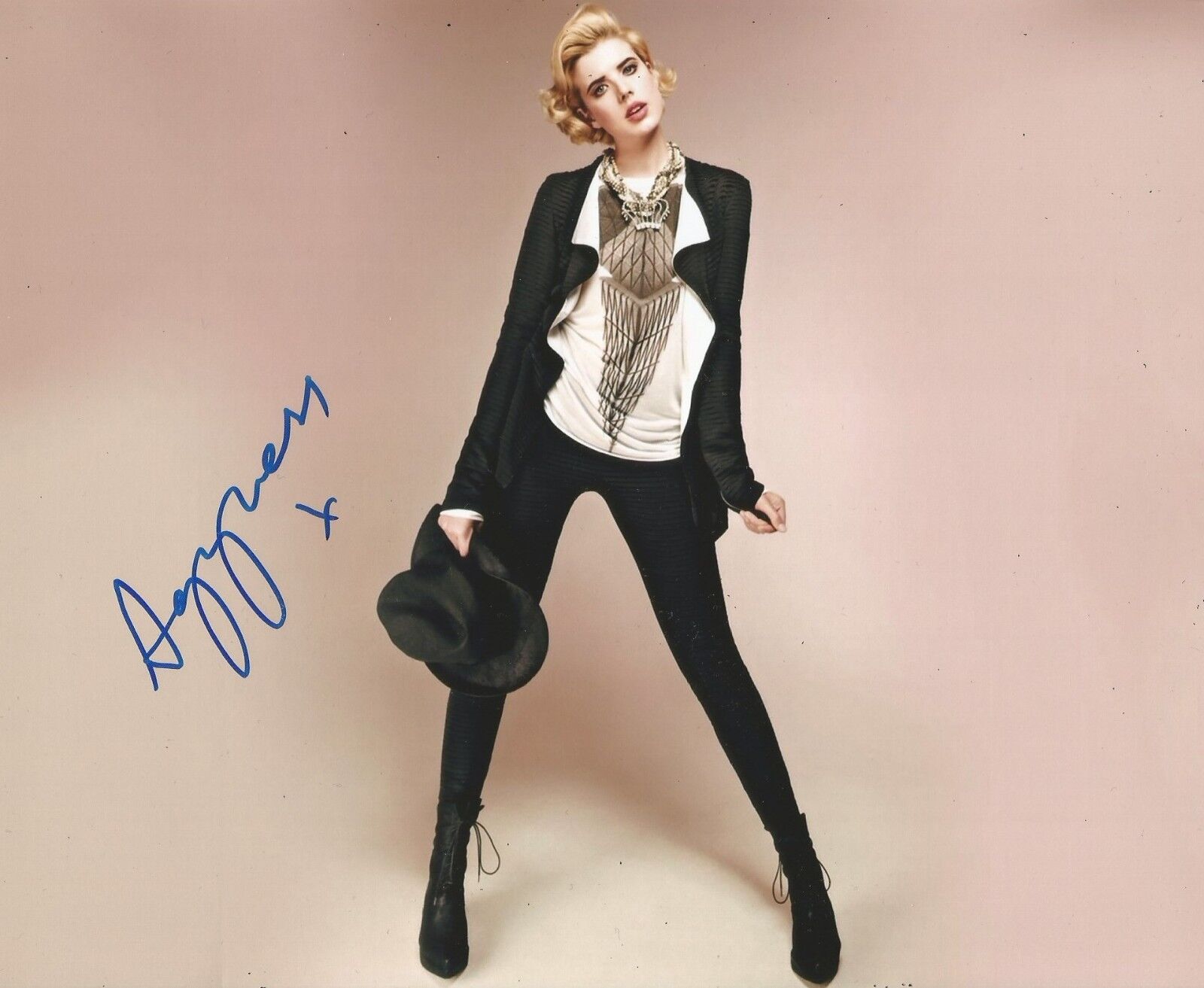 Agyness Deyn Signed 10x8 Photo Poster painting AFTAL