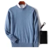 New Men's Round Neck Casual Business Knitted Cashmere Sweater