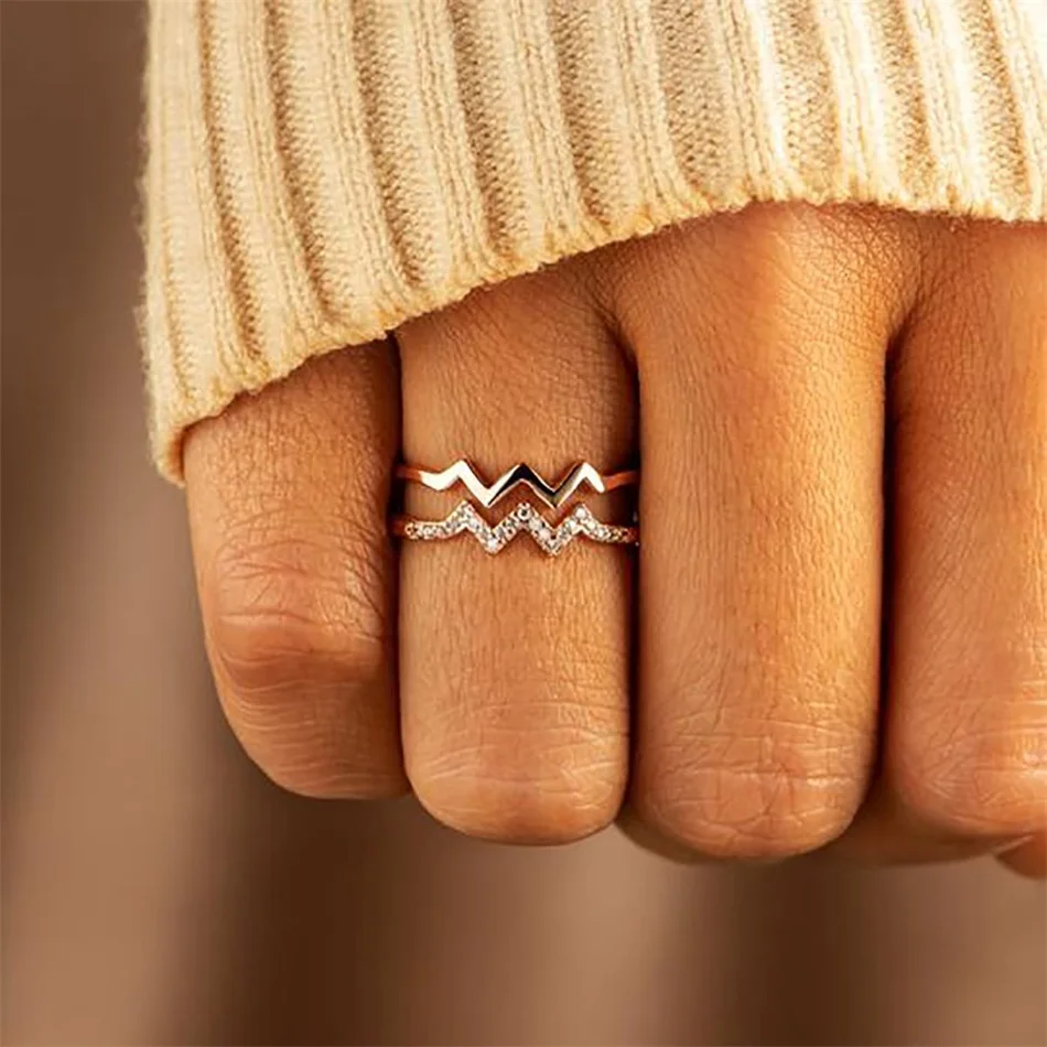 TO MY DAUGHTER HIGHS AND LOWS WAVE RING