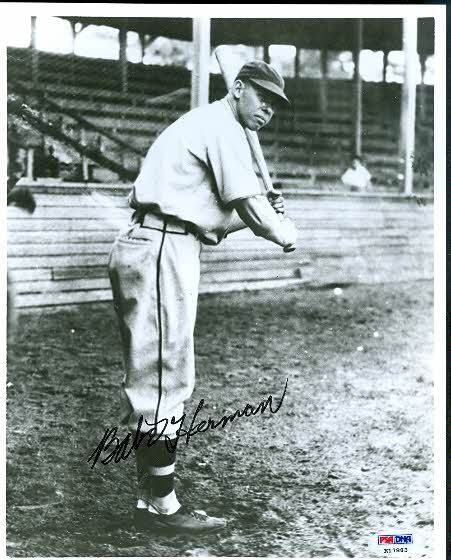 Babe Herman Autograph 8x10 Photo Poster painting Psa/dna Signed