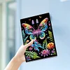 (US Local)50-Page A5 Butterfly Diamond Painting Diary NoteBook Holiday Birthday Gift