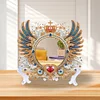  Angel Wing Acrylic Diamond Painting Mirror Kit for Bedroom Dressing Table