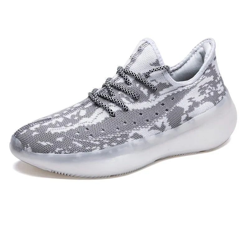 High Quality Men Shoes Comfortable Mens Casual Shoes Breathable Lightweight Sneakers Black Gray White Big Size 39-47