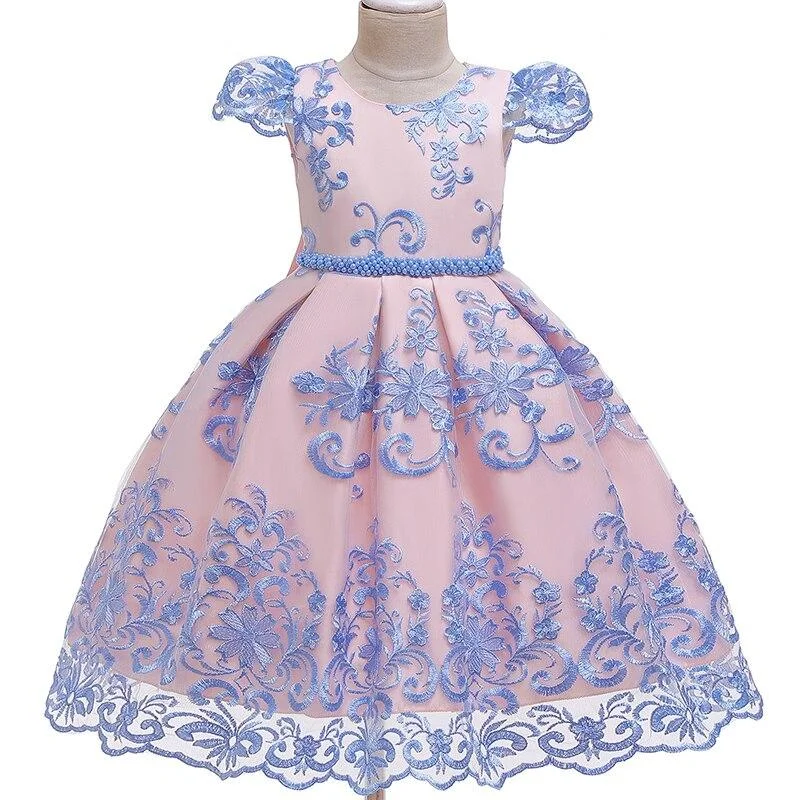 New Year Costume Big Bow Kids Girl Wedding Kids Dresses For Girls Princess Party Pageant Formal Dress Prom Girls Christmas Dress