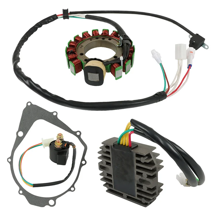 SEBLAFF Magneto Stator Regulator Relay Gasket 4KB-81960-02-00 3GD-15451-00-00 3HN-85510-10-00 4KD-81940-00-00 Replacement for 1996-2001 Warrior 350 YFM350X