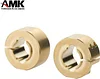 AMK 4Pcs TRX4M Brass Weight Heavy Duty Rear Axle Counterweight for 1/18 RC Crawler LCG Upgrades (4Pcs)