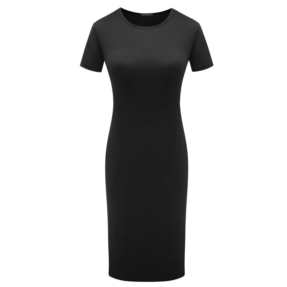 Bodycon Women Dress Short Sleeve Robe Sexy Summer Office Dresses Mini Bandage Black Army Green Pencil Dress