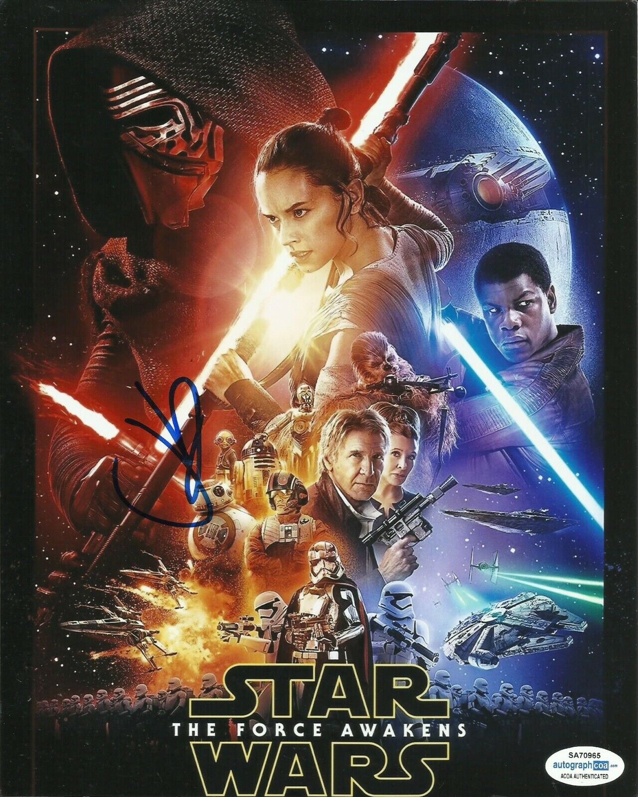 JJ ABRAMS SIGNED STAR WARS Photo Poster painting UACC REG 242 STAR WARS (4) ALSO ACOA CERTIFIED