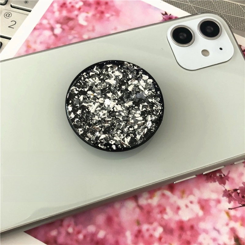 Glue Glitter Gold Foil Telescopic Solid Color Tin Foil Paper Mobile Phone Anti-fall Bracket
