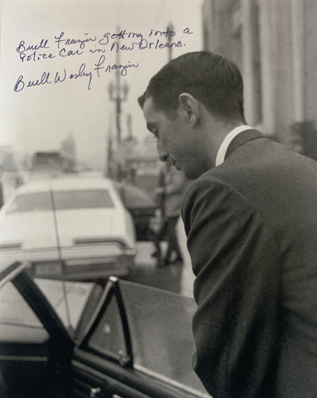 BUELL WESLEY FRAZIER SIGNED 8x10 Photo Poster painting JFK ASSASSINATION AUTOGRAPHED RARE