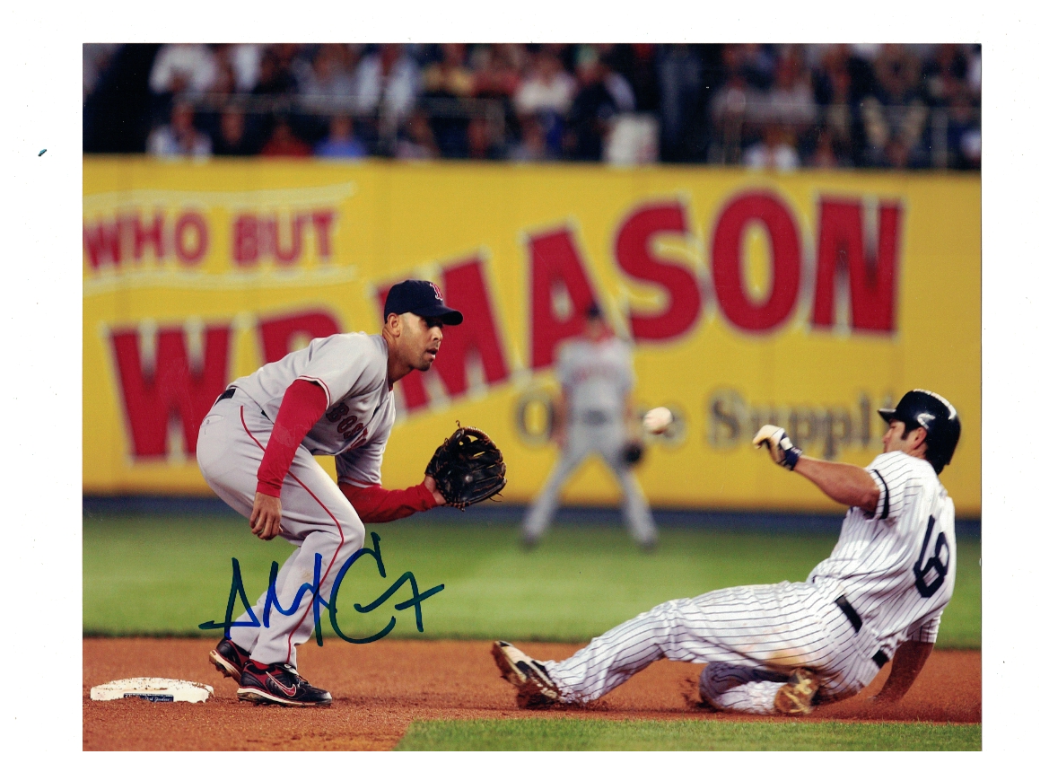 Alex Cora Boston Red Sox Signed 8x10 Photo Poster painting W/Our COA READ