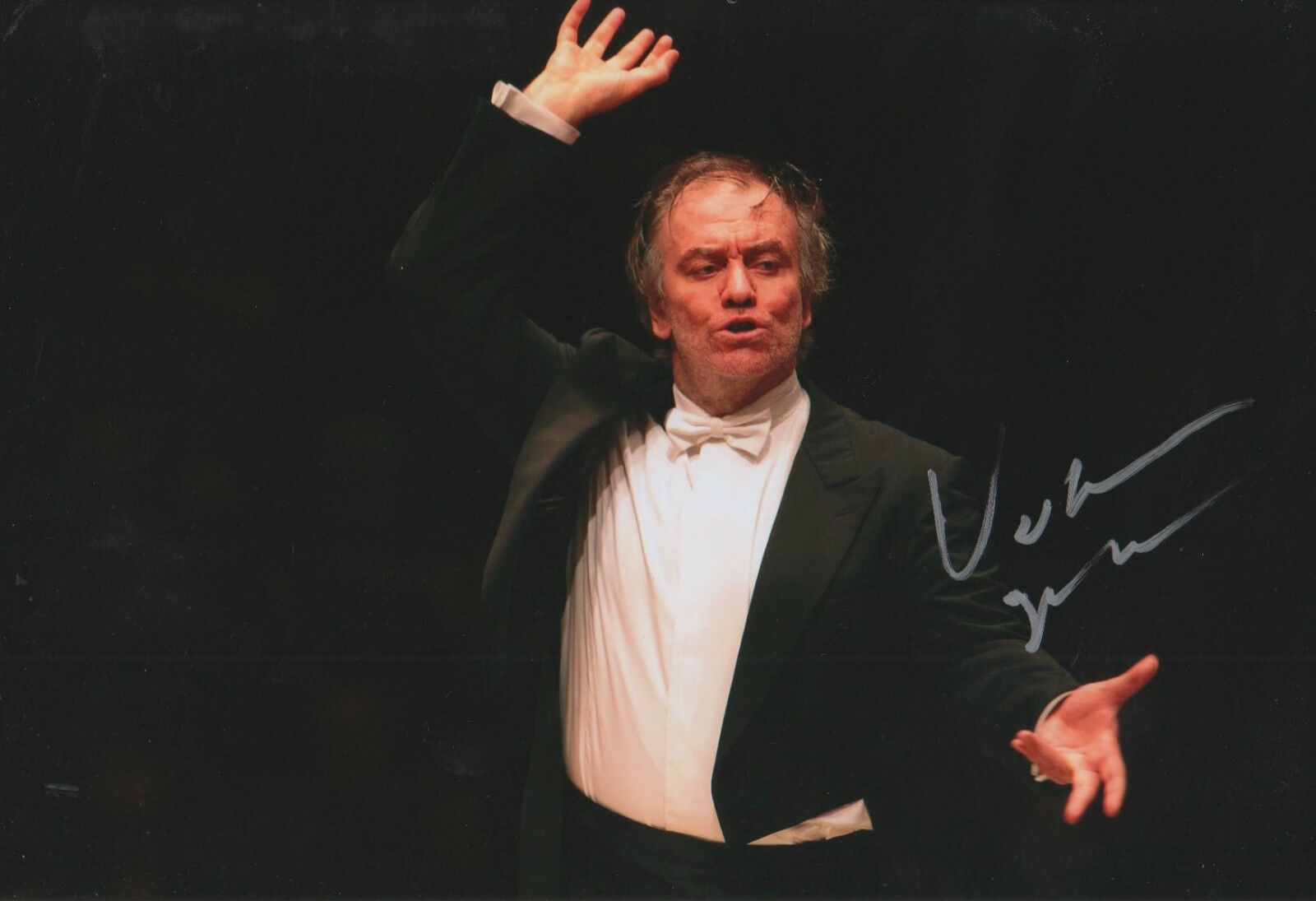 Valery Gergiev Conductor signed 8x12 inch Photo Poster painting autograph