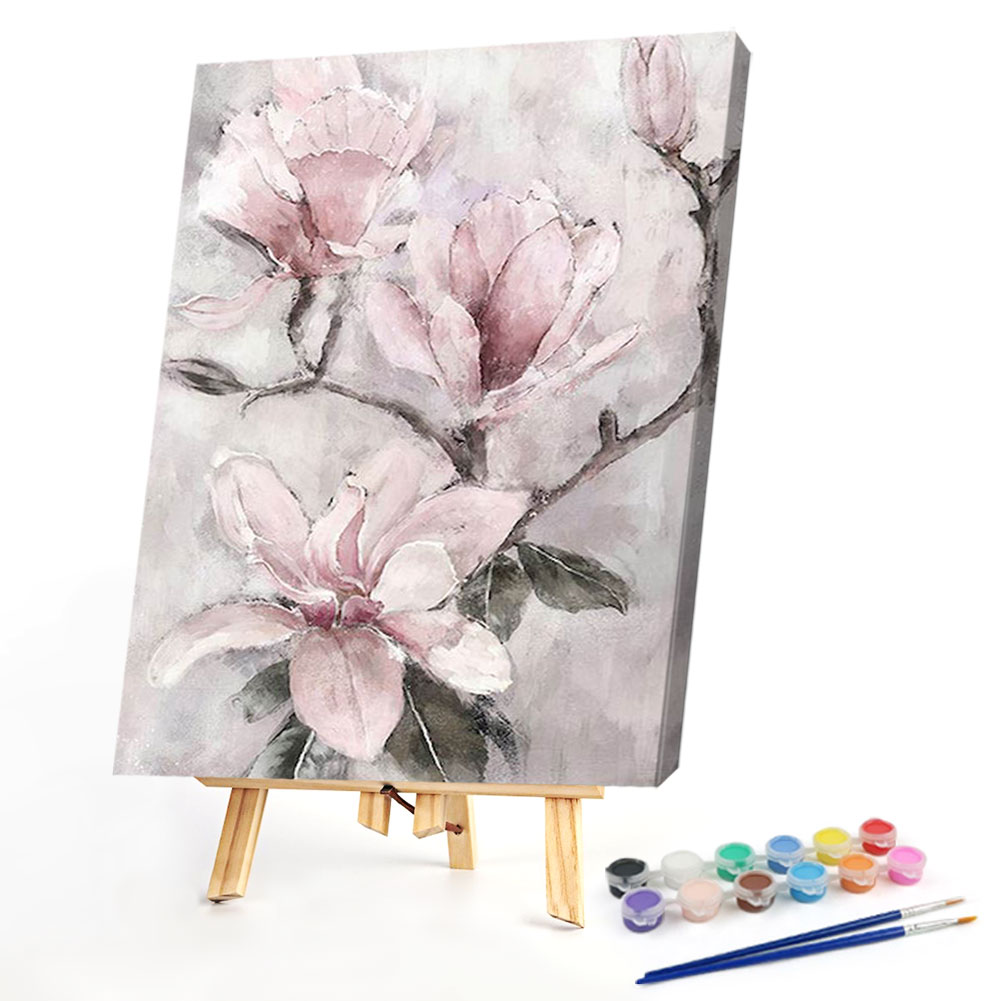 

40*50CM - Paint By Numbers - Pink Flower, 501 Original