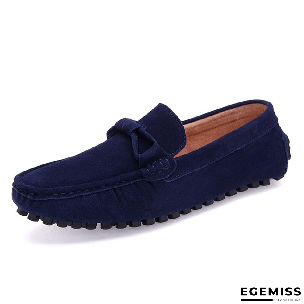 High Quality Cow Suede Men Casual Shoes Slip On Loafers Casual Male Shoes | EGEMISS