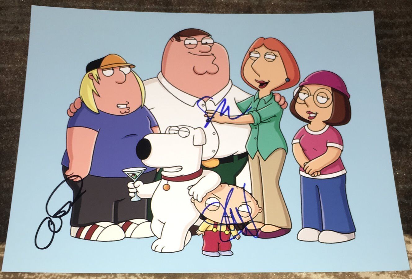 FAMILY GUY SETH MACFARLANE GREEN & ALEX BORSTEIN SIGNED 11x14 Photo Poster painting wEXACT PROOF