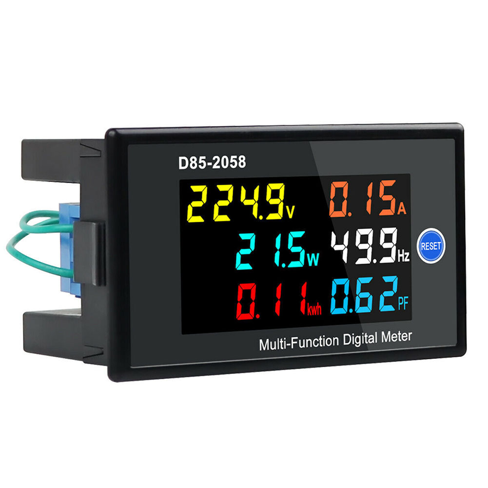 

D85-2058 6 in 1 Digital Energy Meter kWh Voltage Current Power Factor Meter, 501 Original