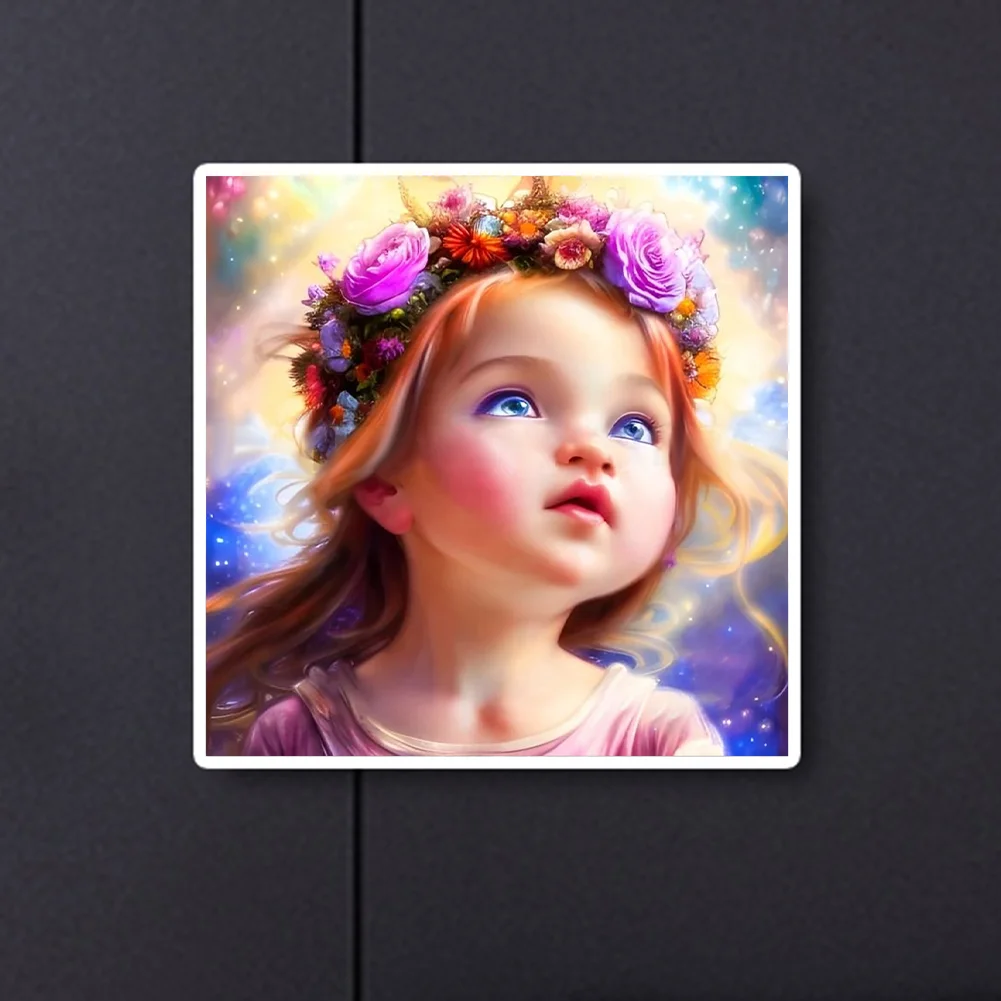 Full Round Diamond Painting 40*40cm - Little Girl