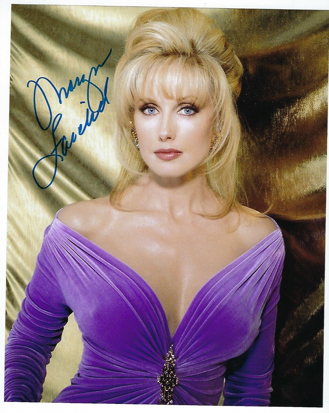 Morgan Fairchild signed Photo Poster painting