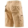Cotton Blend Cargo Shorts for Men Lightweight Breathable Outdoor Summer Shorts with Multiple Pockets by Inlyline