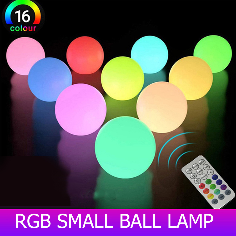

LED Ball Ip67 Waterproof Remote Colorful-Night Light, 4pcs, 501 Original