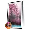Diamond Painting -DIY Round Drill Pink Flower Tree(85*45 CM)