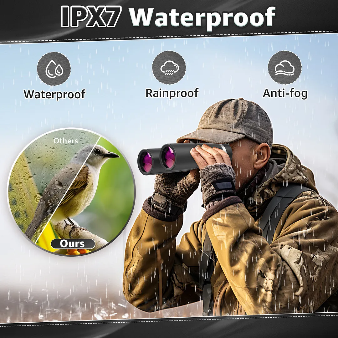  BEBANG 10x42 HD Binoculars for Adults, Large View Binoculars with Clear Low Light Vision,Binoculars for Bird Watching Travel