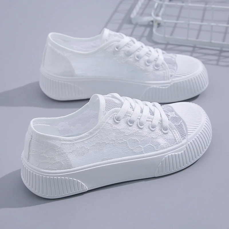 Tanguoant Tanguoant 2025 New Small White Shoes Korean Version Ins Female Student Platform Heighten Sports Board Shoes Casual Shoes J-9901