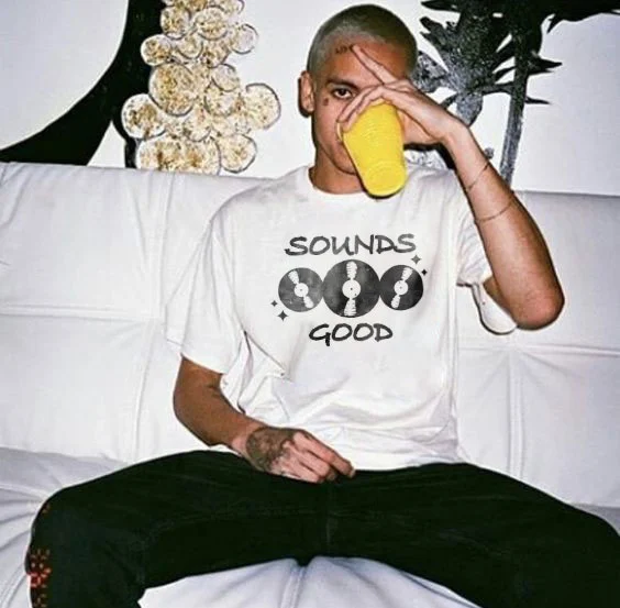 Sounds Good Graphic Printing Casual Men's T-shirt