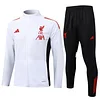 25/26 Liverpool White long zipper  Training Jacket Set