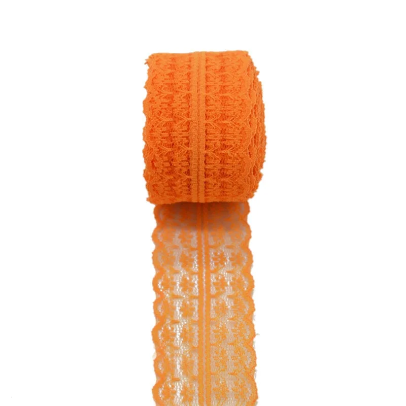 10m/lot 4.5cm Lace Ribbon Lace Trim Fabric Rustic Wedding Decoration Handcrafted Embroidered Sewing Clothes Dress DIY Material