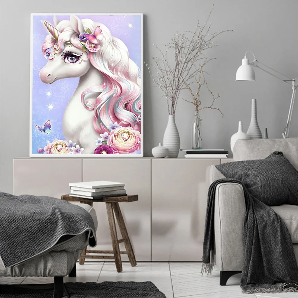 Full Round Diamond Painting 40*50cm - Unicorn