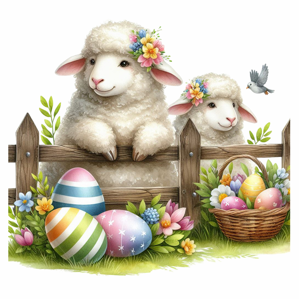 Sheep 40*40cm(canvas) full round drill diamond painting