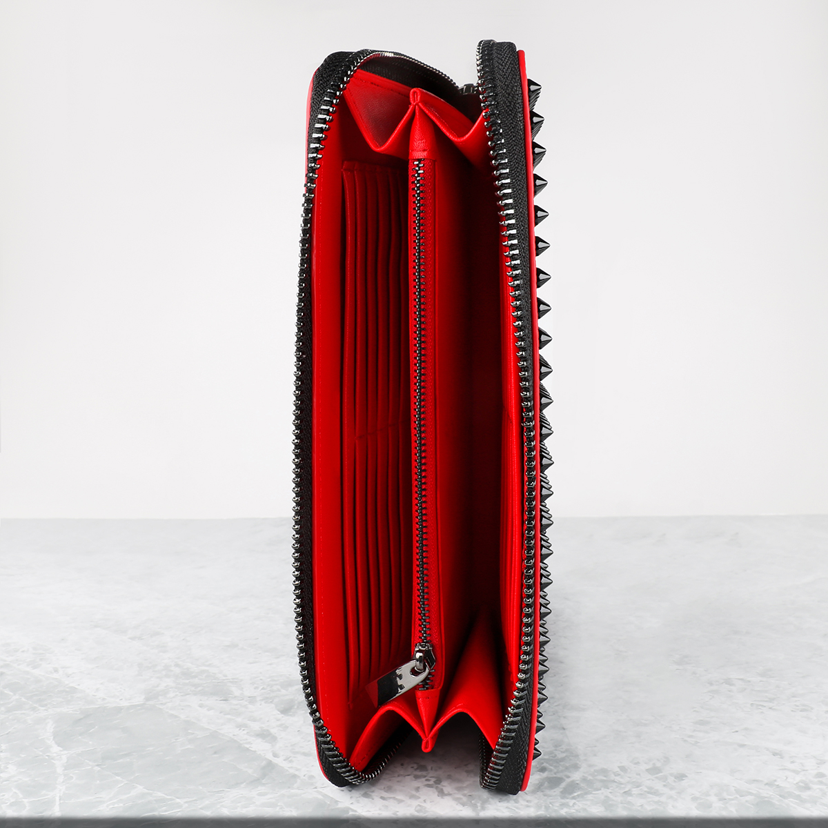 Women's  Hand Bag  Red Bottom Lining Phone Rivet Handbag-MERUMOTE