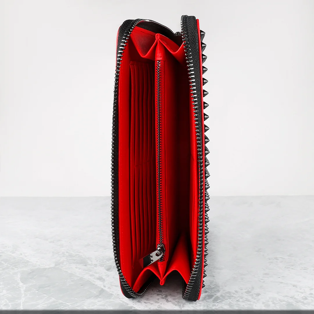 Women's  Hand Bag  Red Bottom Lining Phone Rivet Handbag-MERUMOTE