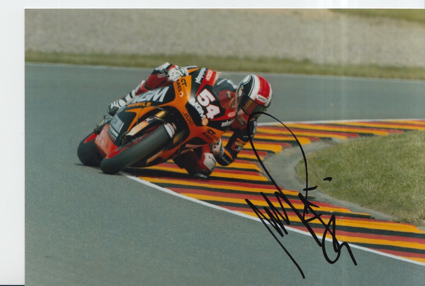 Mattia Pasini Hand Signed 7x5 Photo Poster painting NGM Mobile Racing Speed Up Moto2 MotoGP 1.