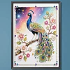 Diamond Painting-DIY Special Shaped Drill Pearl Painting Peacock(30x40cm)