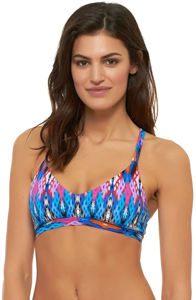 Women's Katie Halter Bikini Top with Multi Strap Detail Swimsuit