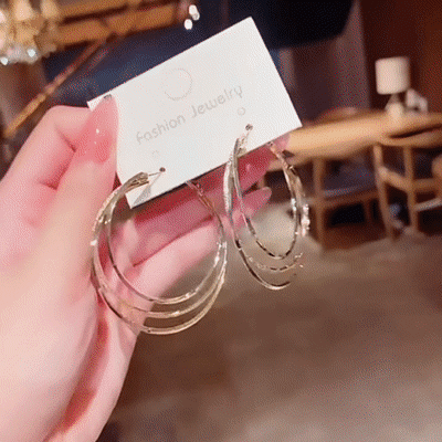 Fashion Layered Hoop Earrings