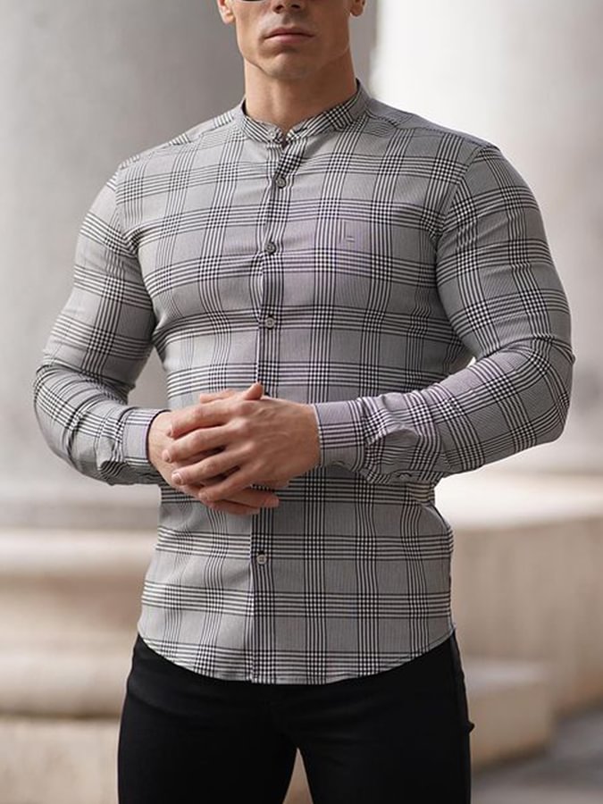 Men's Casual Grey Shirt
