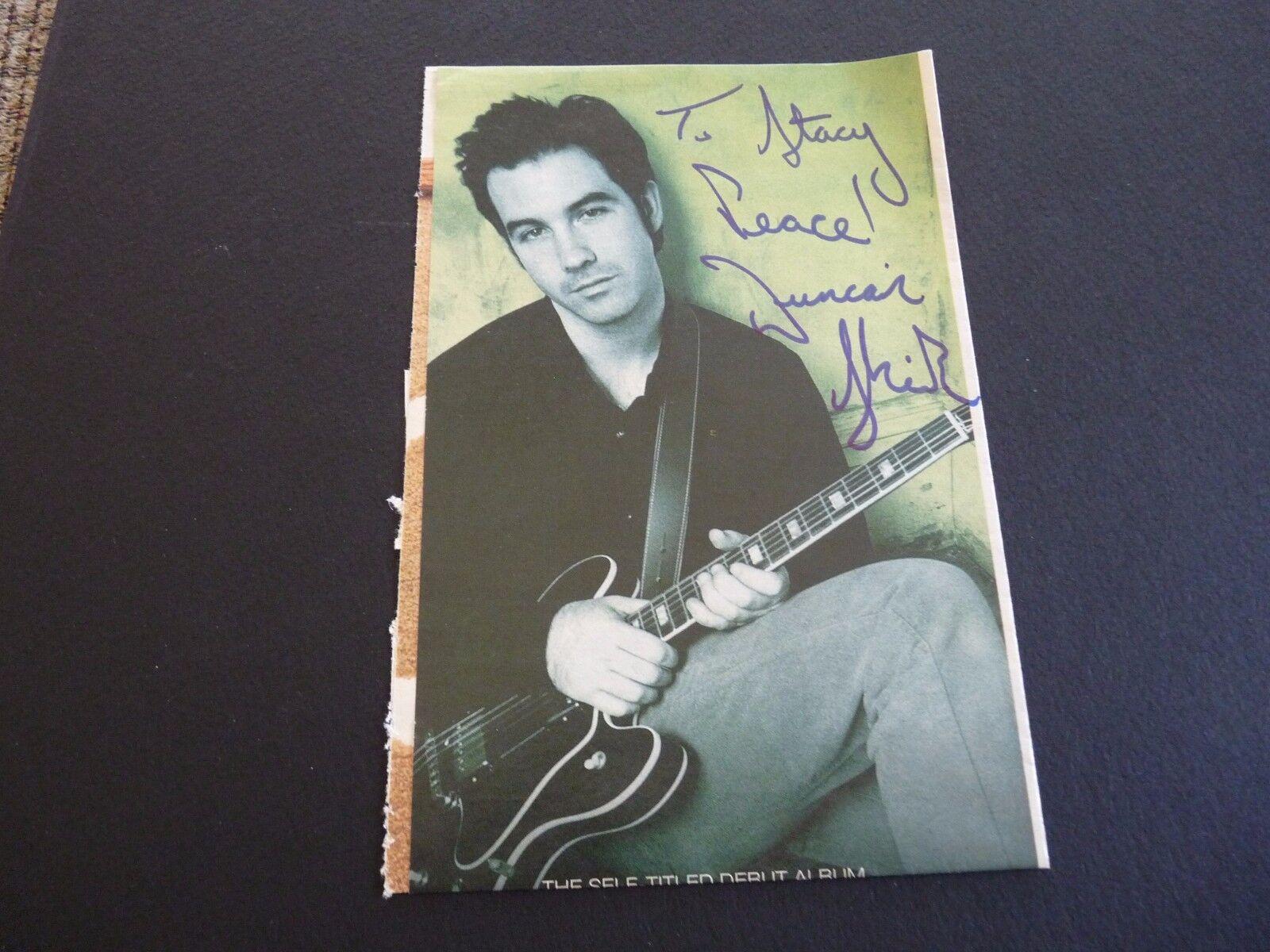 DUNCAN SHEIK Signed Autographed 5x7.5