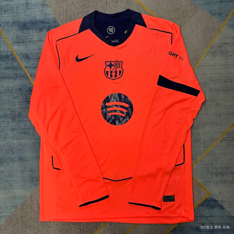 25/26 Barcelona Second Away Long-Sleeve Fan Version