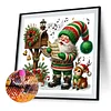 (40*40cm)Christmas Gnome - Full Round Drill Diamond Painting