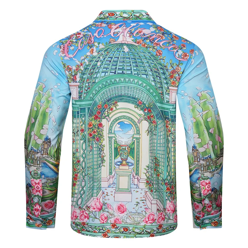 Casablanca 2023 new silk long-sleeved shirt